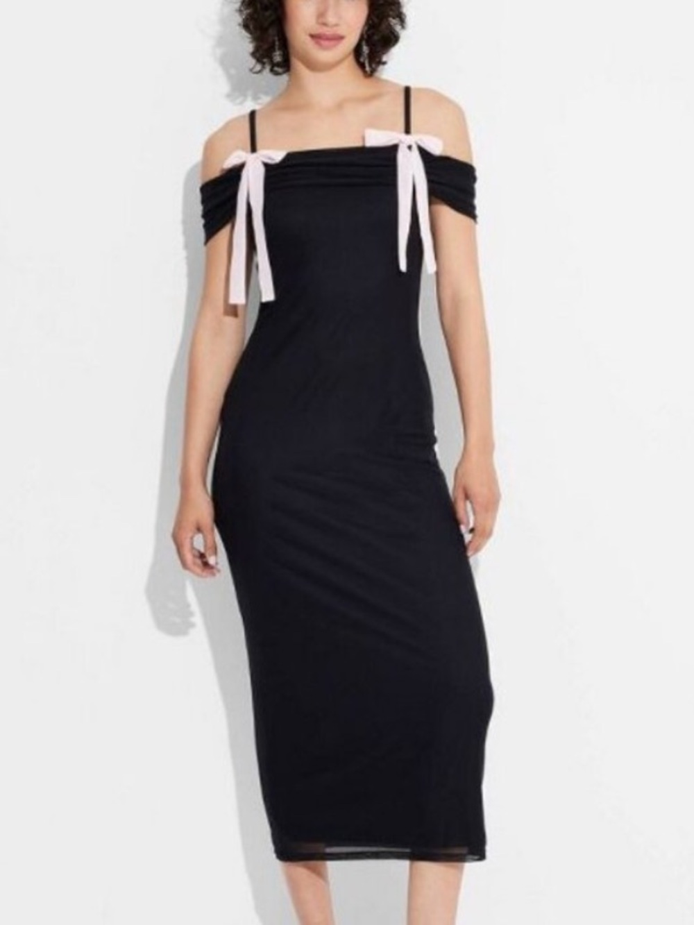 Wild Fable Dress with Bow Straps
